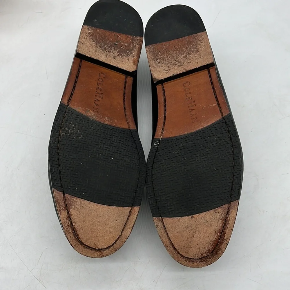 Cole Haan Black Brown Tassel Loafer Size 8.5. CH2689 - Picture 6 of 8